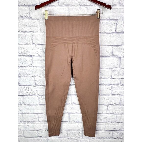 KIRA GRACE X KATHRYN BUDIG Women's Light Brown Athletic Leggings M/L - Picture 1 of 4